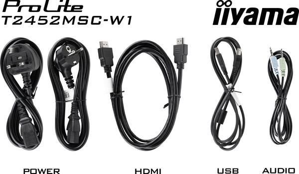 Изображение товара Монитор Iiyama ProLite T2452MSC-W1 (белый)