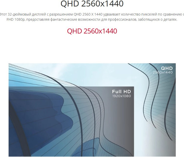 Изображение товара Монитор View ViewSonic VA3209-2K-MHD (черный)