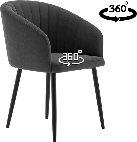 Изображение товара Стул Табурет Верона поворотный (бренди 26 каркас черный)