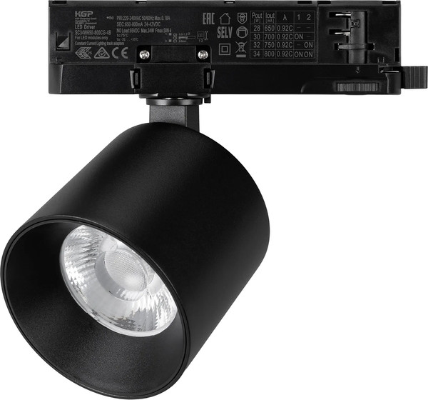 Изображение товара Трековый светильник Arlight LGD-DYKE-4TR-R90-26W Day4000 BK 38 deg / 052288