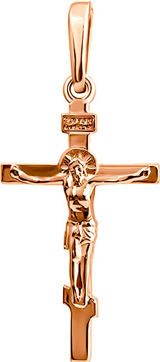 Изображение товара Крестик из красного золота Кристалл CK76500226773