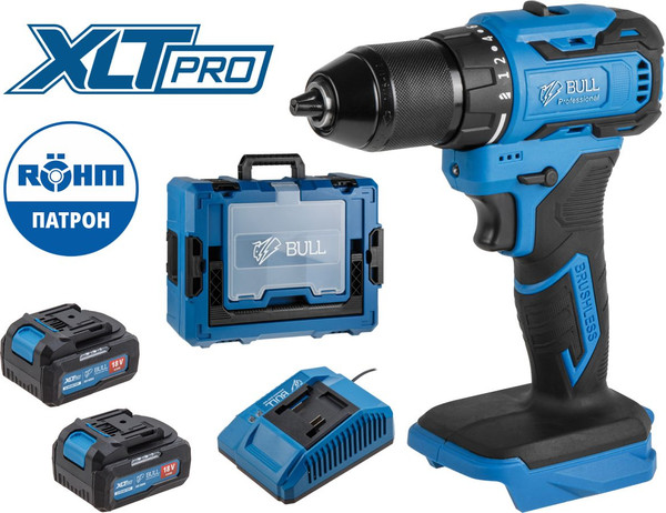 Изображение товара Профессиональная дрель-шуруповерт Bull SR 1804 R-series Xcase / 2329057