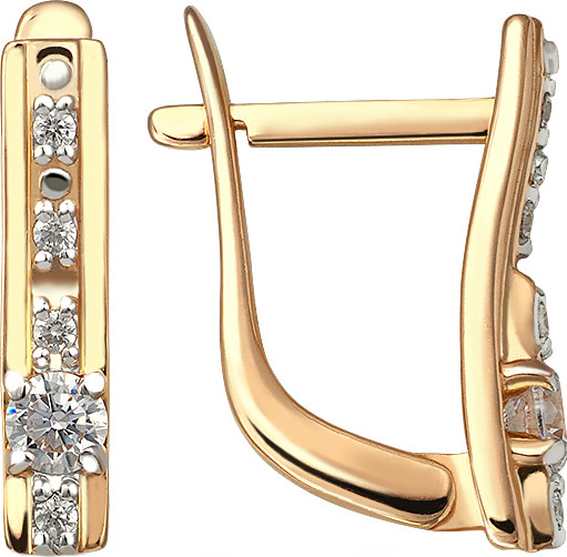 Изображение товара Серьги из красного золота Кристалл CL64900226773 (с фианитами)