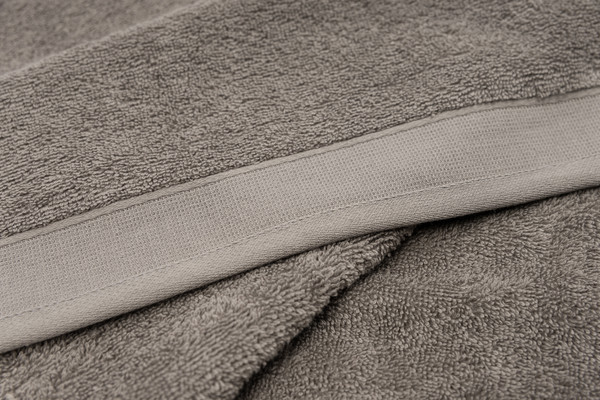 Изображение товара Набор полотенец Lilia Бордюр Махра 50x100/70x140 470г (2шт, темно-серый)