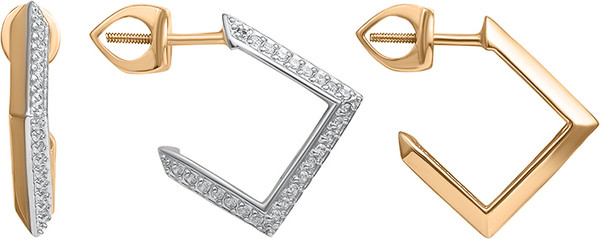 Изображение товара Серьги из красного золота Кристалл CP11800226773 (с фианитами)