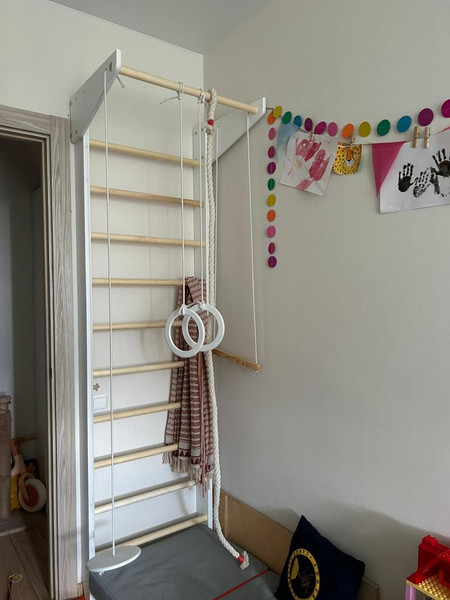 Изображение товара Шведская стенка Крепыш 01ТР Ультра (бело-лаковый, базовая комплектация)