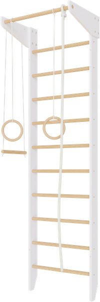 Изображение товара Шведская стенка Крепыш 01ТР Ультра (бело-лаковый, базовая комплектация)