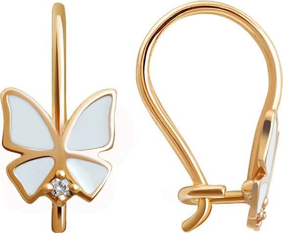 Изображение товара Серьги из красного золота Кристалл CG26400226773 (с фианитами)