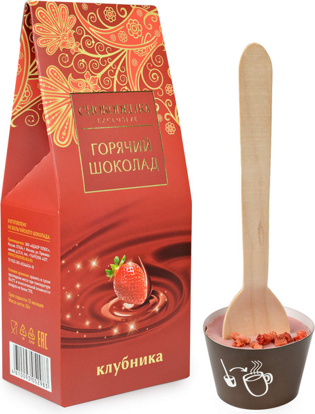 Изображение товара Горячий шоколад Chokodelika Клубника белый (50г)