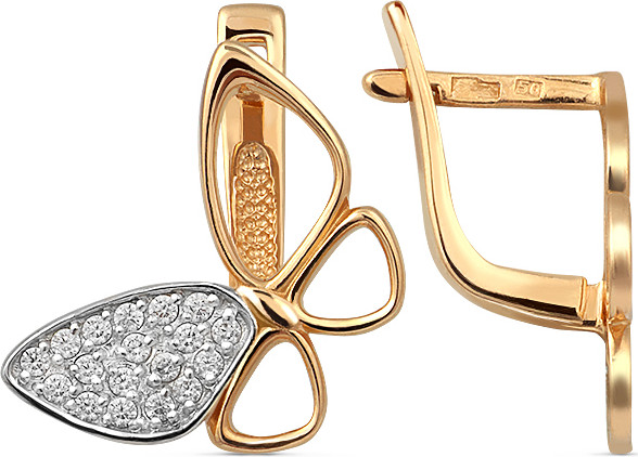 Изображение товара Серьги из красного золота Кристалл CH57800226773 (с фианитами)