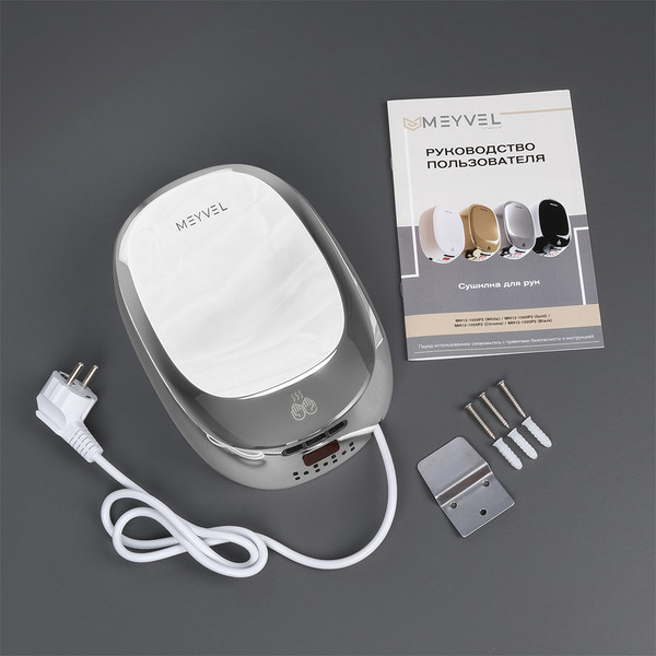 Изображение товара Сушилка для рук Meyvel MH12-1000P2 (хром)