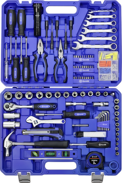 Изображение товара Универсальный набор инструментов БелАК Профи БАК07045  (208 предм.)