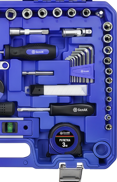 Изображение товара Универсальный набор инструментов БелАК Профи БАК07045  (208 предм.)