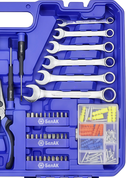 Изображение товара Универсальный набор инструментов БелАК Профи БАК07045  (208 предм.)