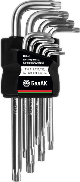 Изображение товара Набор ключей БелАК Torx БАК07055 (9 предметов)