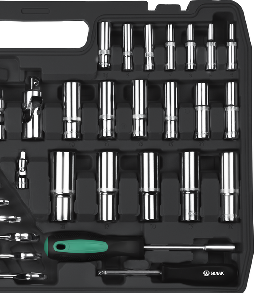 Изображение товара Универсальный набор инструментов БелАК Хром БАК07074 (216 предметов)