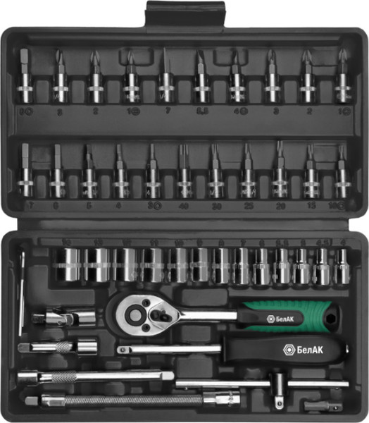 Изображение товара Универсальный набор инструментов БелАК Хром БАК07075 (46 предметов)