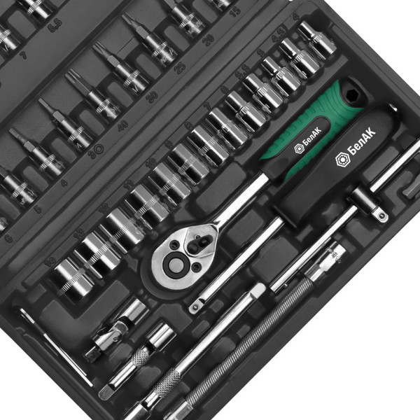 Изображение товара Универсальный набор инструментов БелАК Хром БАК07075 (46 предметов)