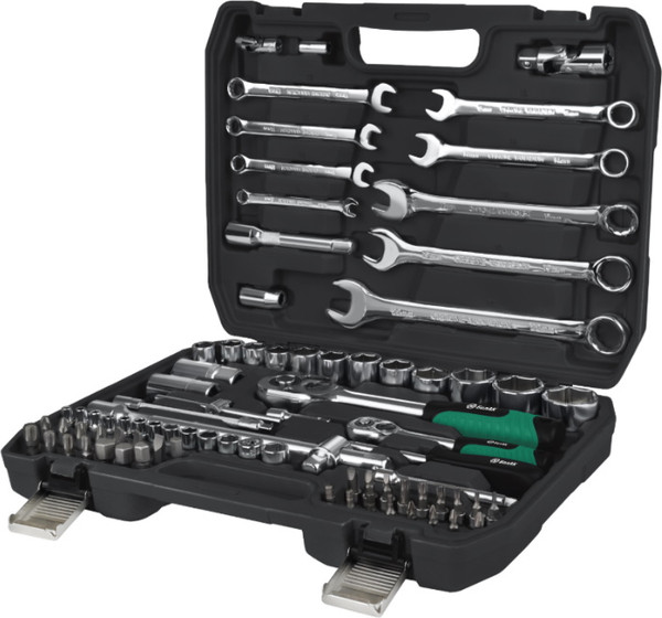 Изображение товара Универсальный набор инструментов БелАК Хром БАК07077 (82 предметов)