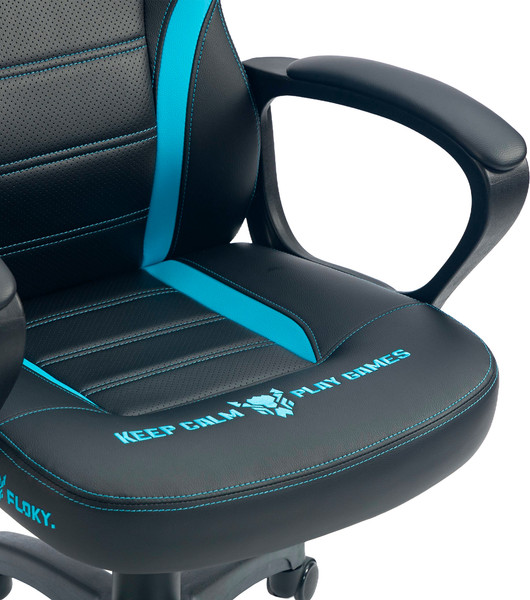 Изображение товара Кресло геймерское Floky Vibe (голубой/черный)