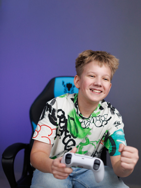 Изображение товара Кресло геймерское Floky Vibe (голубой/черный)