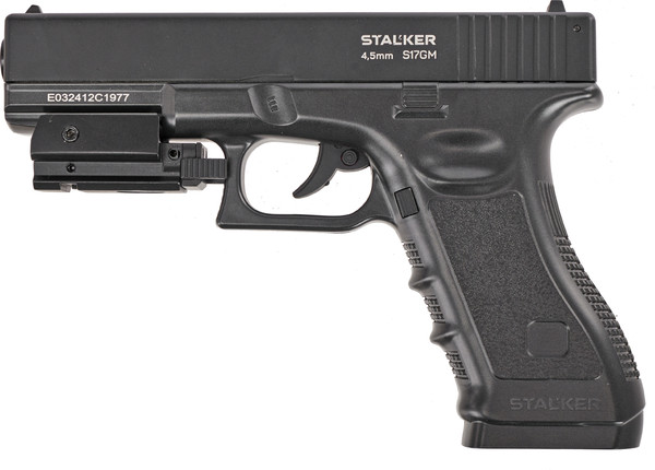 Изображение товара Пистолет пневматический Stalker S17GМ Glock17 металл кал 4.5мм