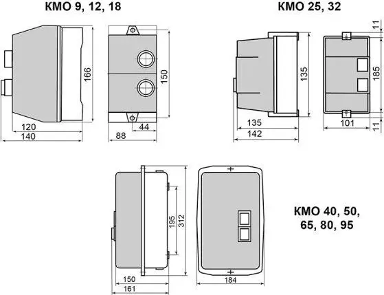 Изображение товара Контактор SHCET КМО 25А РТ-1322 (18-25А) 380В / S0000959