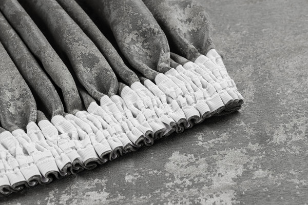 Изображение товара Комплект штор Soft Lines Мрамор 1828-9 200x270 (2шт, темно-серый)