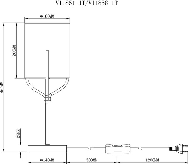 Изображение товара Прикроватная лампа Moderli Inari / V11858-1T