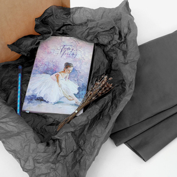 Изображение товара Набор бумаги для оформления подарков Золотая сказка 116492 (50л, черный)