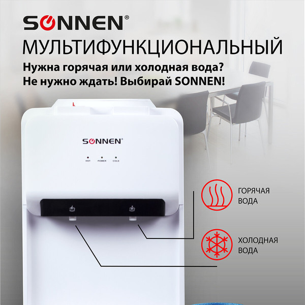 Изображение товара Кулер Sonnen FE-02 / 454996 (белый)
