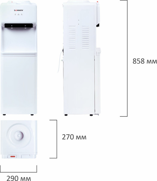 Изображение товара Кулер Sonnen FE-02 / 454996 (белый)