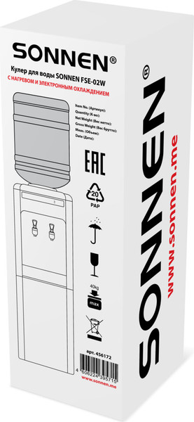 Изображение товара Кулер Sonnen FSE-02W / 456172 (белый)