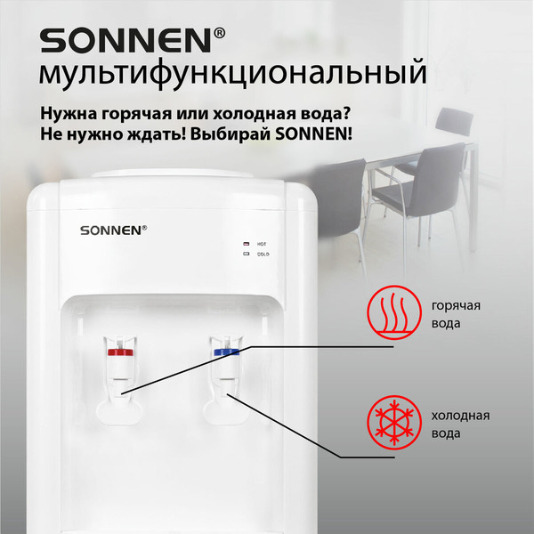 Изображение товара Кулер Sonnen FSE-02W / 456172 (белый)