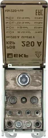 Изображение товара Распределительный блок на DIN-рейку EKF PROxima КБР 250A / kbr250-rus