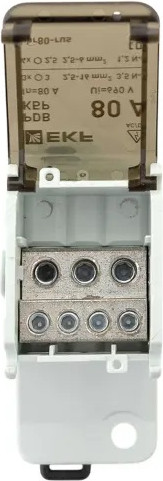 Изображение товара Распределительный блок на DIN-рейку EKF КБР 80A / kbr80-rus