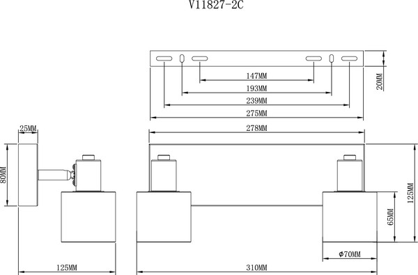 Изображение товара Спот Moderli Malet / V11827-2C
