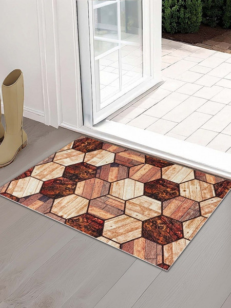 Изображение товара Коврик грязезащитный Shahintex Digital Print (19) Паркет 60х90 / 840489 (коричневый)