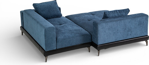 Изображение товара Диван угловой Домовой Римини Ри-4УСнр-1ПД   (JH3565-17 Lord 22 Black)