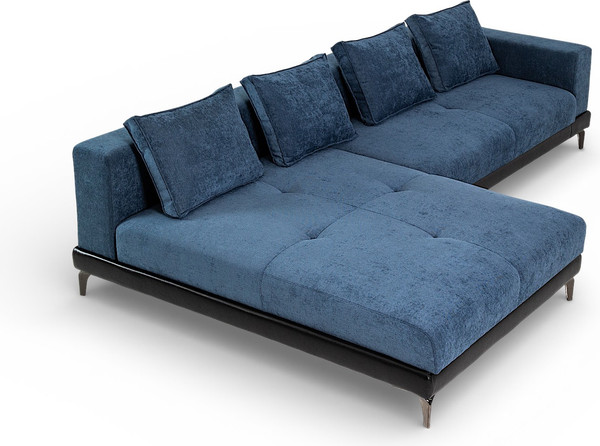 Изображение товара Диван угловой Домовой Римини Ри-4УСнр-1ПД   (JH3565-17 Lord 22 Black)