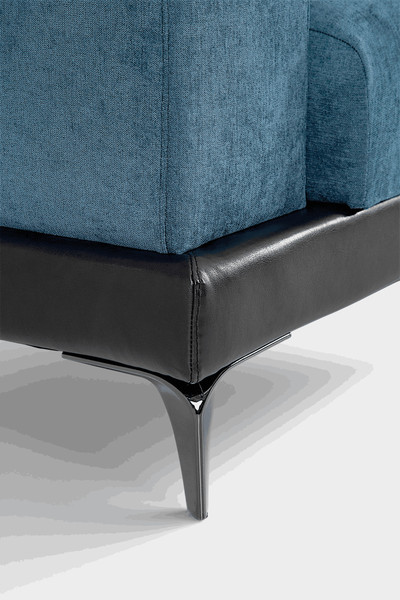 Изображение товара Диван угловой Домовой Римини Ри-4УСнр-1ПД   (JH3565-17 Lord 22 Black)