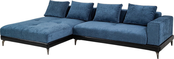 Изображение товара Диван угловой Домовой Римини Ри-4УСнр-1ПД   (JH3565-17 Lord 22 Black)