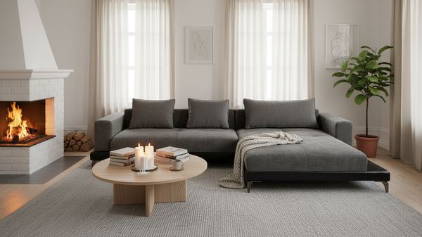 Изображение товара Диван угловой Mio Tesoro Римини Ри-4УСнр   (Santos 23 Lord 22 Black)