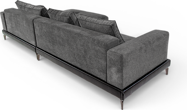 Изображение товара Диван угловой Mio Tesoro Римини Ри-4УСнр   (Santos 23 Lord 22 Black)