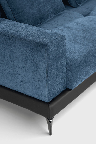 Изображение товара Диван угловой Домовой Римини Ри-4УСнр   (JH3565-17 Lord 22 Black)