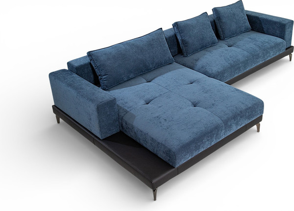 Изображение товара Диван угловой Домовой Римини Ри-4УСнр   (JH3565-17 Lord 22 Black)