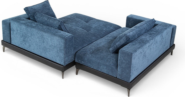 Изображение товара Диван угловой Домовой Римини Ри-4УСнр   (JH3565-17 Lord 22 Black)