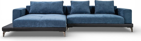 Изображение товара Диван угловой Домовой Римини Ри-4УСнр   (JH3565-17 Lord 22 Black)