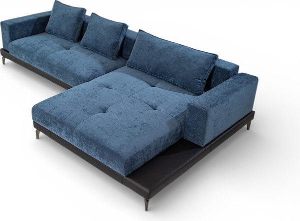 Изображение товара Диван угловой Домовой Римини Ри-4УСнр   (JH3565-17 Lord 22 Black)