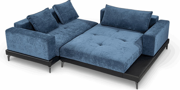 Изображение товара Диван угловой Домовой Римини Ри-4УСнр   (JH3565-17 Lord 22 Black)